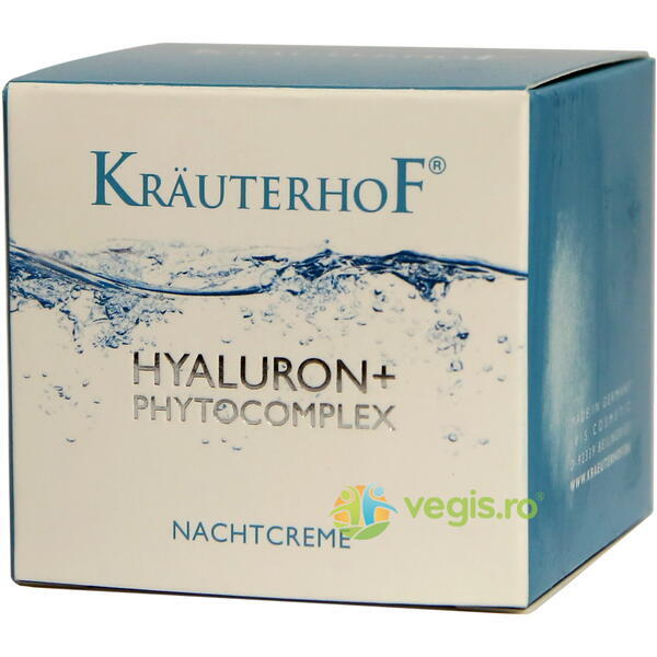 Crema de Noapte cu Acid Hialuronic si Phytocomplex 50ml, KRAUTERHOF, Cosmetice ten, 5, Vegis.ro