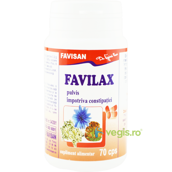 Favilax 70cps, FAVISAN, Remedii Capsule, Comprimate, 1, Vegis.ro