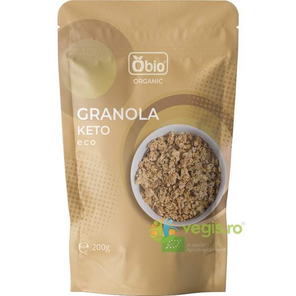 Granola Keto Ecologica/Bio 200g, OBIO, Fulgi, Musli, 1, Vegis.ro