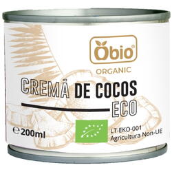 Crema de Cocos fara Gluten Ecologica/Bio 200ml OBIO