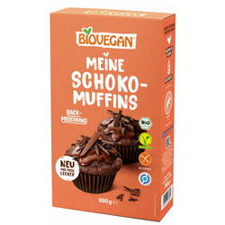 Mix pentru Muffins cu Ciocolata fara Gluten Ecologic/Bio 360g BIOVEGAN