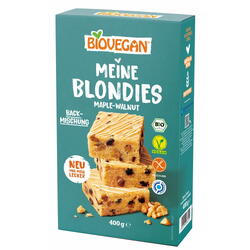 Mix pentru Blondies cu Nuci si Zahar de Artar fara Gluten Ecologic/Bio 400g BIOVEGAN