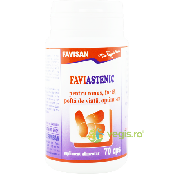 Faviastenic 70cps, FAVISAN, Remedii Capsule, Comprimate, 1, Vegis.ro