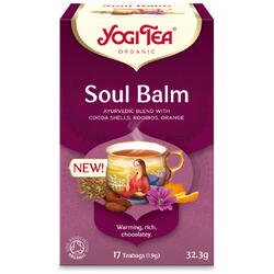 Ceai Soul Balm cu Coji de Cacao, Rooibos si Portocala Ecologic/Bio 17dz YOGI TEA
