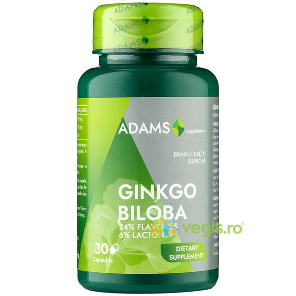 Ginkgo Biloba 24/6 30cps, ADAMS VISION, Remedii Capsule, Comprimate, 1, Vegis.ro