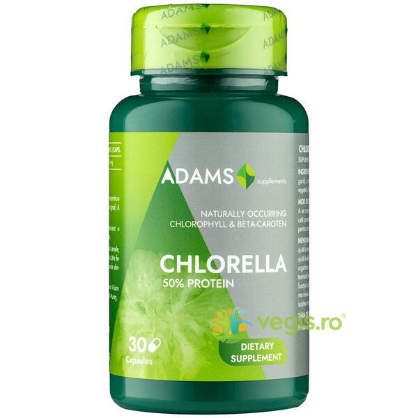 Chlorella 300mg 30cps, ADAMS VISION, Remedii Capsule, Comprimate, 1, Vegis.ro