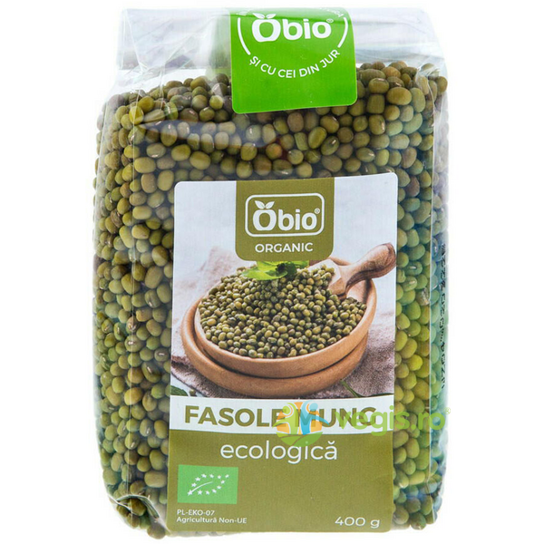 Fasole Mung Ecologica/Bio 400g, OBIO, Leguminoase, 2, Vegis.ro