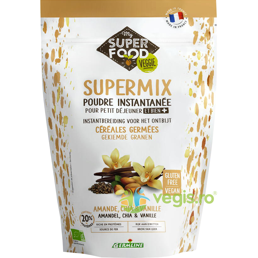 Supermix cu Migdale, Chia si Vanilie fara Gluten Ecologic/Bio 350g 350g Alimentare