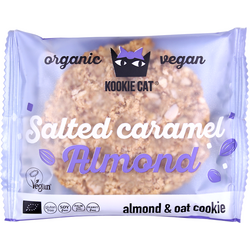 Cookie cu Migdale si Caramel Sarat fara Gluten Ecologica/Bio 50g DRAGON SUPERFOODS