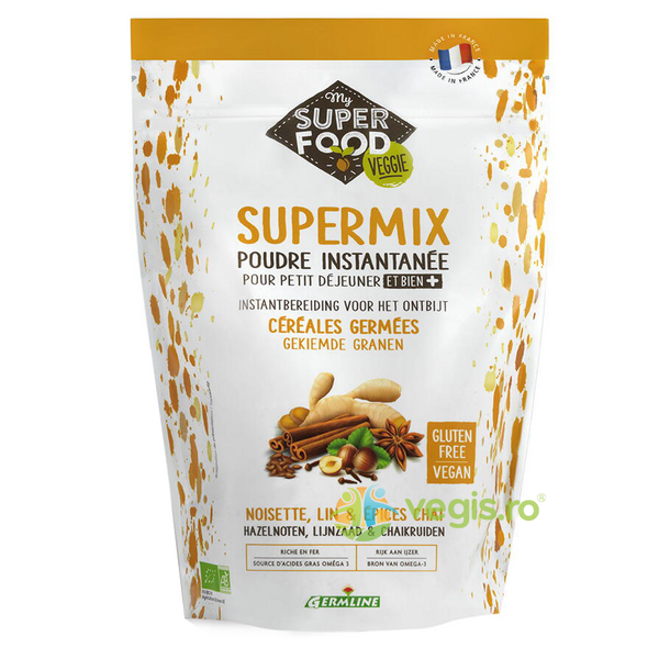 Supermix pentru Micul Dejun cu Alune de Padure Chai Ecologic/Bio 350g, GERMLINE, Alimente BIO/ECO, 1, Vegis.ro