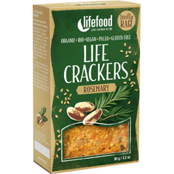 Crackers cu Rozmarin Raw fara Gluten Ecologici/Bio 90g LIFEFOOD