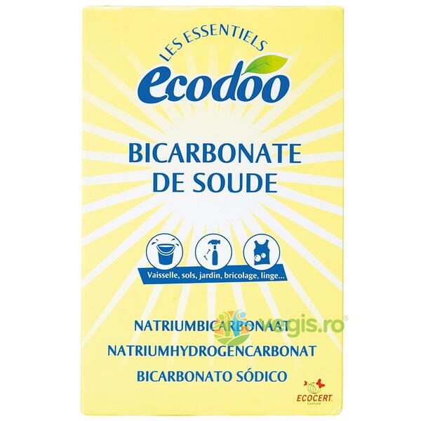 Bicarbonat de Sodiu pentru Menaj Ecologic/Bio 500g, ECODOO, Produse de Curatenie Casa, 1, Vegis.ro