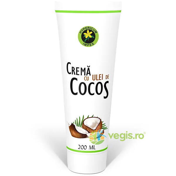 Crema cu Ulei de Cocos 200ml, HYPERICUM, Corp, 1, Vegis.ro