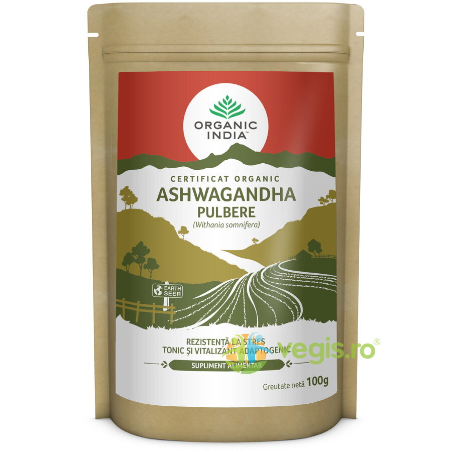 Ashwagandha Radacina Pulbere Ecologica/Bio 100g 100g| Pulberi & Pudre
