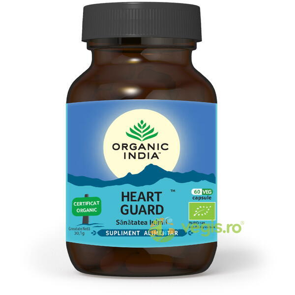 Heart Guard Ecologic/Bio 60cps vegetale, ORGANIC INDIA, Remedii Capsule, Comprimate, 1, Vegis.ro
