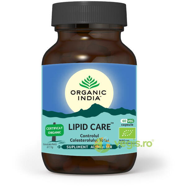 Lipid Care Ecologic/Bio 60cps vegetale, ORGANIC INDIA, Remedii Capsule, Comprimate, 1, Vegis.ro