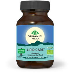 Lipid Care (Controlul Colesterolului)  Ecologic/Bio 60cps vegetale ORGANIC INDIA