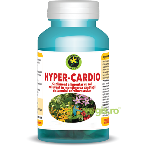 Hyper Cardio 60cps, HYPERICUM, Capsule, Comprimate, 1, Vegis.ro