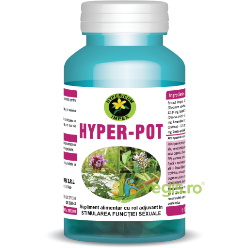 Hyper Pot 60cps, HYPERICUM, Capsule, Comprimate, 1, Vegis.ro