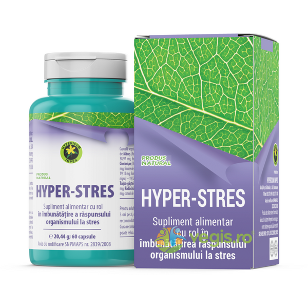 Hyper Stres 60cps, HYPERICUM, Capsule, Comprimate, 1, Vegis.ro
