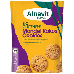 Biscuiti cu Migdale si Cocos fara Gluten Ecologici/Bio 125g ALNAVIT