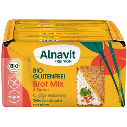 Cutie cu 4 Tipuri de Paine fara Gluten Ecologica/Bio 500g ALNAVIT