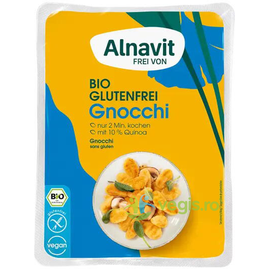 Paste Gnocchi fara Gluten Ecologice/Bio 250g, ALNAVIT, Paste, 1, Vegis.ro