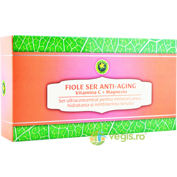 Ser (Fiole) Anti-Aging cu Vitamina C si Magneziu 12buc, HYPERICUM, Cosmetice Anti-Imbatranire/Anti-Aging, 1, Vegis.ro