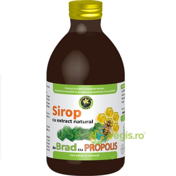 Sirop de Brad cu Propolis 250ml, HYPERICUM, Siropuri, Sucuri naturale, 1, Vegis.ro