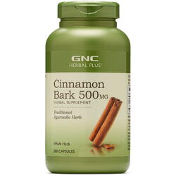 Scortisoara (Cinnamon Bark) Herbal Plus 500mg 200cps GNC