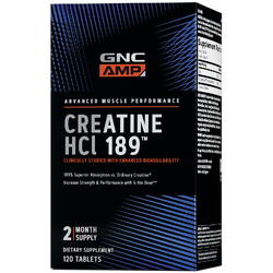 Creatina HCl 189 (Creatine) AMP 120tb GNC