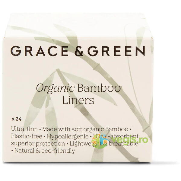 Absorbante (Panty Liners) din Bambus Organic 24buc, GRACE AND GREEN, Ingrijire & Igiena Intima, 3, Vegis.ro