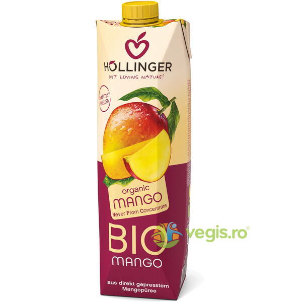 Nectar de Mango Ecologic/Bio 1L, HOLLINGER, Sucuri, Siropuri, Bauturi, 1, Vegis.ro