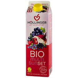 Suc de Fructe si Sfecla Rosie Multi Sunset fara Zahar Ecologic/Bio 1L HOLLINGER