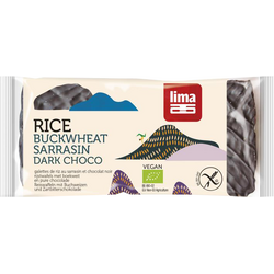 Rondele din Hrisca Expandata cu Ciocolata Neagra fara Gluten Ecologice/Bio 90g LIMA