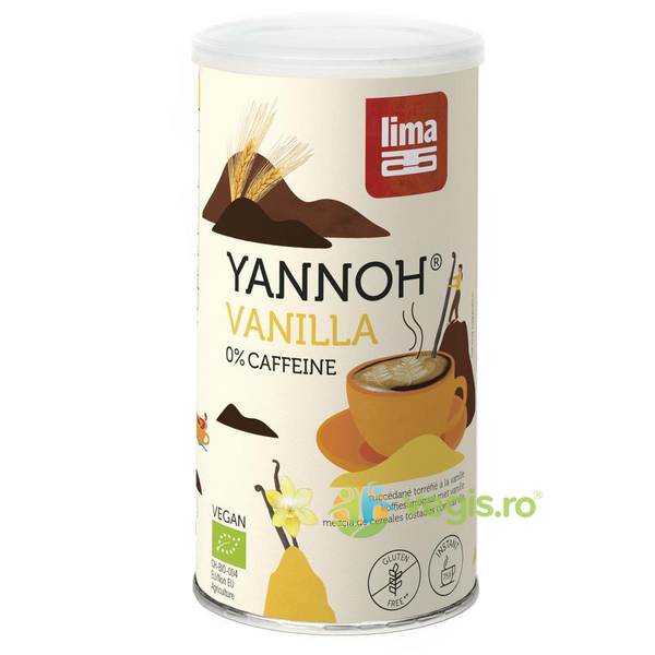 Bautura din Cereale Yannoh Instant cu Vanilie Ecologica/Bio 150g, LIMA, Sucuri, Siropuri, Bauturi, 1, Vegis.ro