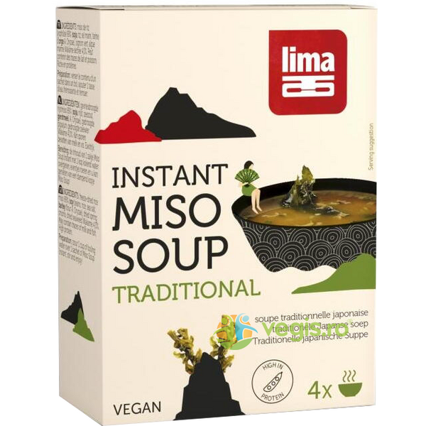 Supa Miso Instant 4x10g, LIMA, Produse Alimentare Vegane, 1, Vegis.ro