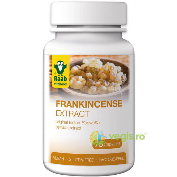 Frankincense (Tamaie) Extract 500mg 75cps, RAAB, Capsule, Comprimate, 1, Vegis.ro