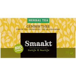 Ceai de Ghimbir Ecologic/Bio 20 plicuri SMAAKT