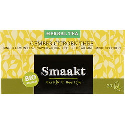 Ceai de Ghimbir si Lamaie Ecologic/Bio 20 plicuri SMAAKT