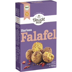 Mix pentru Falafel cu Ardei si Chili fara Gluten Harissa Ecologic/Bio 160g BAUCKHOF