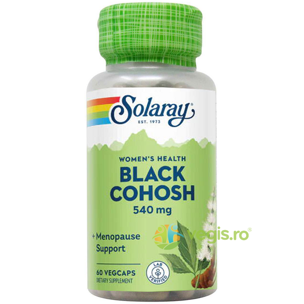 Black Cohosh 60cps Secom,, SOLARAY, Capsule, Comprimate, 1, Vegis.ro