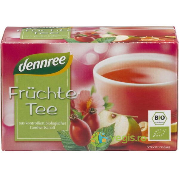 Ceai de Fructe Ecologic/Bio 20dz, DENNREE, Ceaiuri doze, 1, Vegis.ro