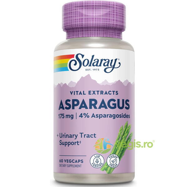 Asparagus (Sparanghel) 60cps Secom,, SOLARAY, Capsule, Comprimate, 1, Vegis.ro