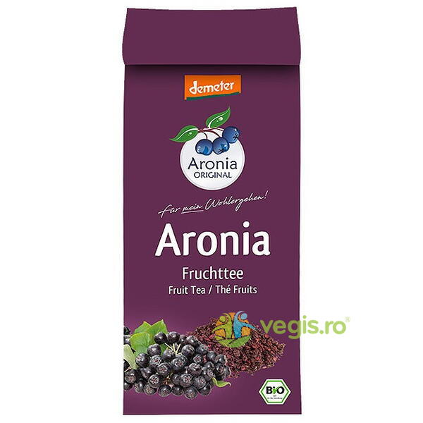 Ceai de Aronia Ecologic/Bio 150g, ARONIA ORIGINAL, Ceaiuri vrac, 1, Vegis.ro