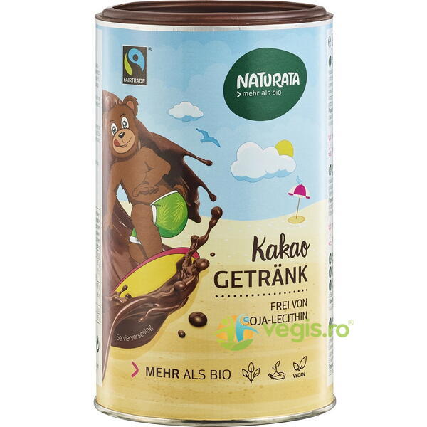 Cacao Instant pentru Copii Ecologica/Bio 350g, NATURATA, Cacao, 1, Vegis.ro