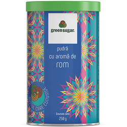 Green Sugar Pudra cu Aroma de Rom 250g REMEDIA