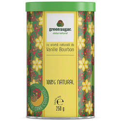 Green Sugar Pudra cu Aroma Naturala de Vanilie Bourbon 250g REMEDIA