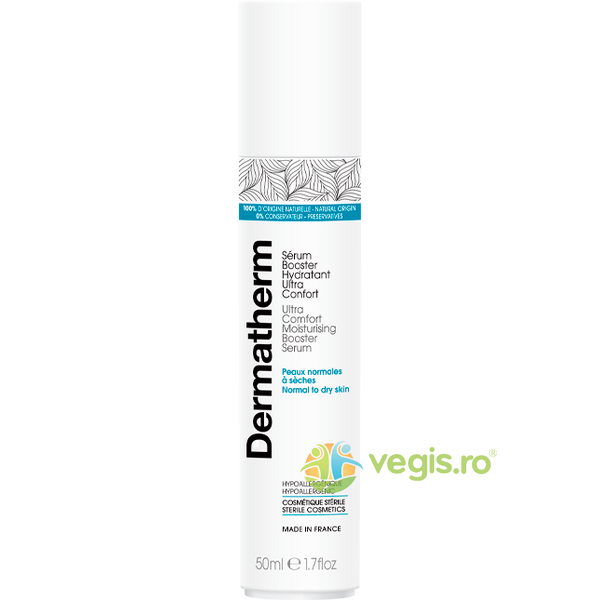 Serum Booster Hidratant pentru Ten Normal si Uscat Ultra Confort Ecologic/Bio 50ml, DERMATHERM, Dermatocosmetice, 2, Vegis.ro