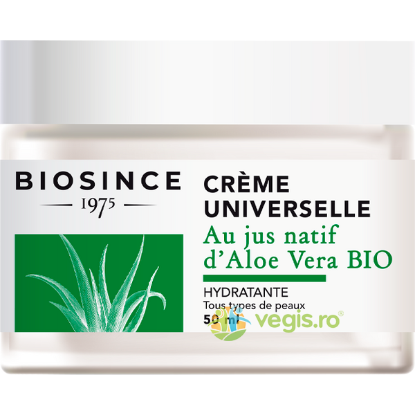 Crema Universala cu Aloe Vera Bio 50ml, BIOSINCE 1975, Dermatocosmetice, 1, Vegis.ro